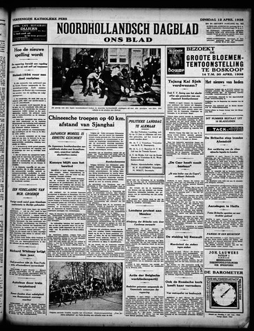 Noord-Hollandsch Dagblad : ons blad 1938-04-12