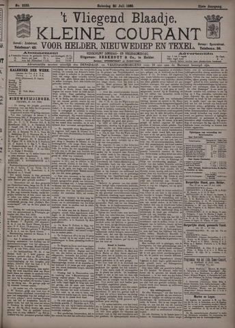 Vliegend blaadje : nieuws- en advertentiebode voor Den Helder 1893-07-22