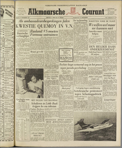 Alkmaarsche Courant 1958-09-19