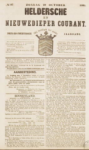 Heldersche en Nieuwedieper Courant 1865-10-29