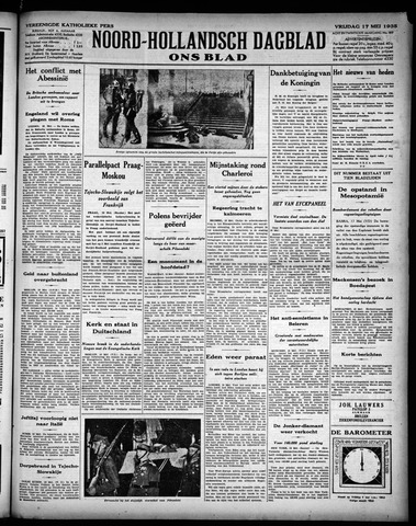 Noord-Hollandsch Dagblad : ons blad 1935-05-17