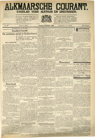Alkmaarsche Courant 1932-10-07