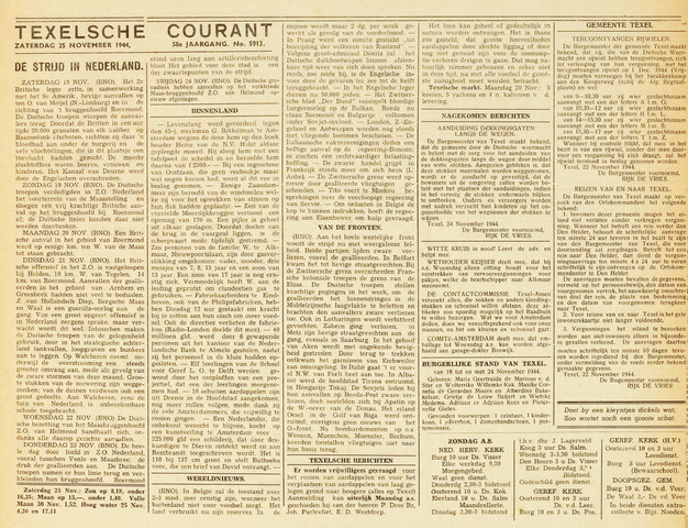Texelsche Courant 1944-11-25