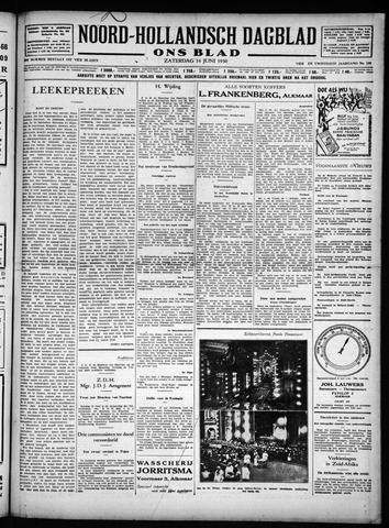 Noord-Hollandsch Dagblad : ons blad 1930-06-14