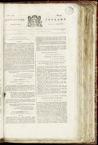 Alkmaarsche Courant 1819-08-16
