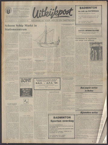 Uitkijkpost : nieuwsblad voor Heiloo e.o. 1985-08-21