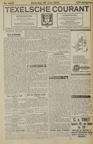 Texelsche Courant 1930-06-28
