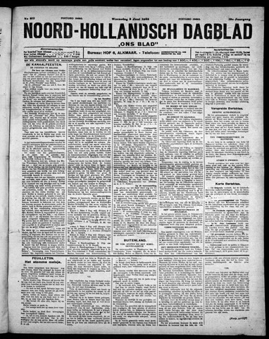 Noord-Hollandsch Dagblad : ons blad 1925-06-03