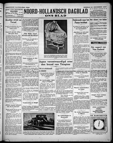 Noord-Hollandsch Dagblad : ons blad 1937-12-21