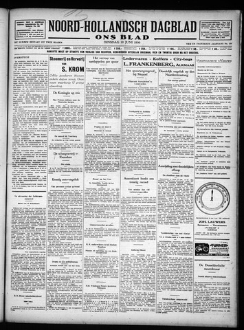Noord-Hollandsch Dagblad : ons blad 1930-06-10