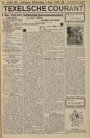 Texelsche Courant 1933-08-02