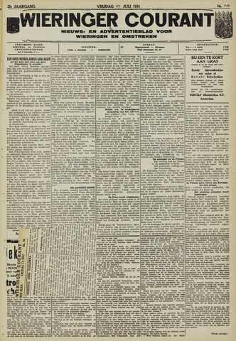 Wieringer courant 1934-07-13