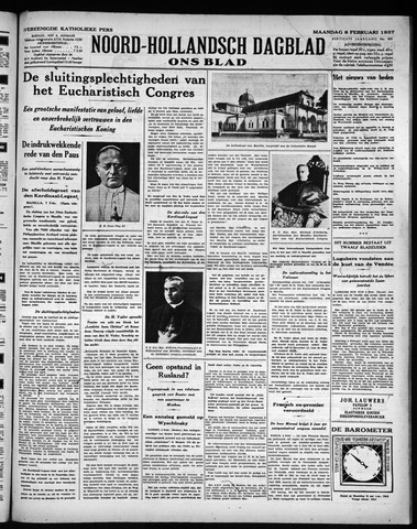 Noord-Hollandsch Dagblad : ons blad 1937-02-08