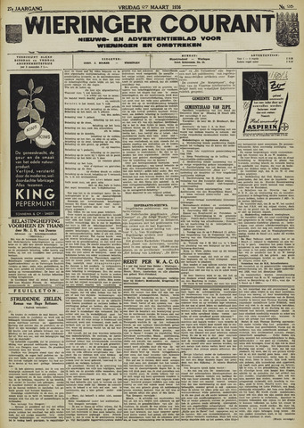 Wieringer courant 1936-03-27