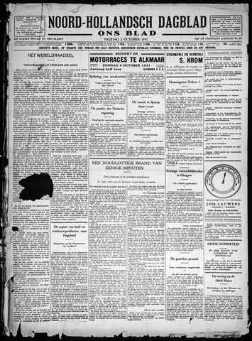 Noord-Hollandsch Dagblad : ons blad 1931-10-02