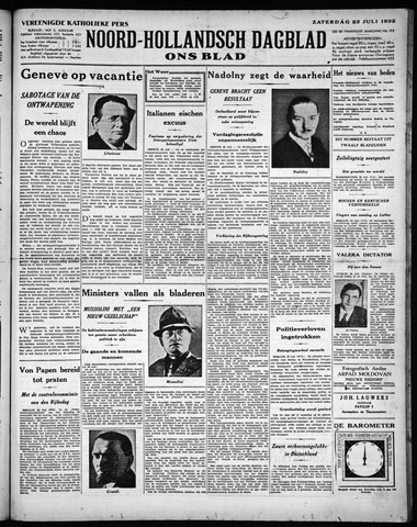 Noord-Hollandsch Dagblad : ons blad 1932-07-23