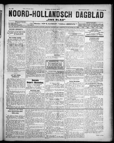Noord-Hollandsch Dagblad : ons blad 1927-06-17
