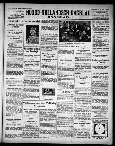 Noord-Hollandsch Dagblad : ons blad 1935-04-05