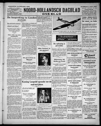 Noord-Hollandsch Dagblad : ons blad 1937-07-03