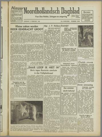 Nieuw Noordhollandsch Dagblad, editie Schagen 1946-02-05