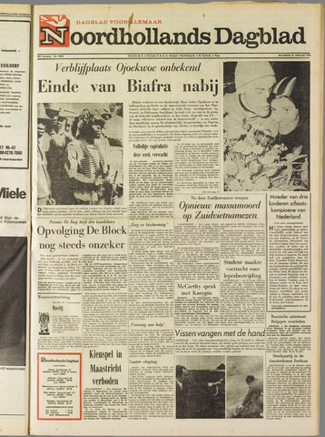 Noordhollands Dagblad : dagblad voor Alkmaar en omgeving 1970-01-12
