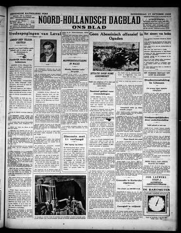 Noord-Hollandsch Dagblad : ons blad 1935-10-17