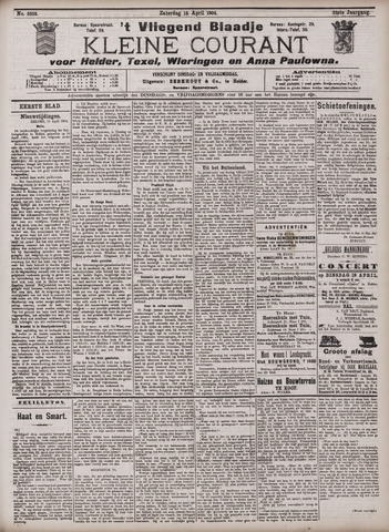 Vliegend blaadje : nieuws- en advertentiebode voor Den Helder 1904-04-16