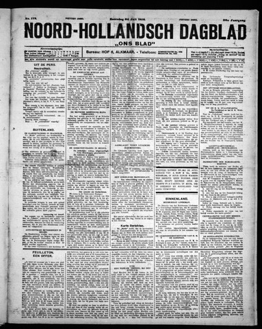 Noord-Hollandsch Dagblad : ons blad 1926-07-24