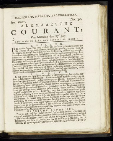 Alkmaarsche Courant 1801-07-27