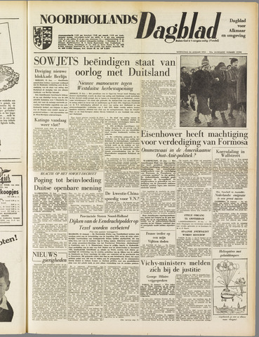 Noordhollands Dagblad : dagblad voor Alkmaar en omgeving 1955-01-26
