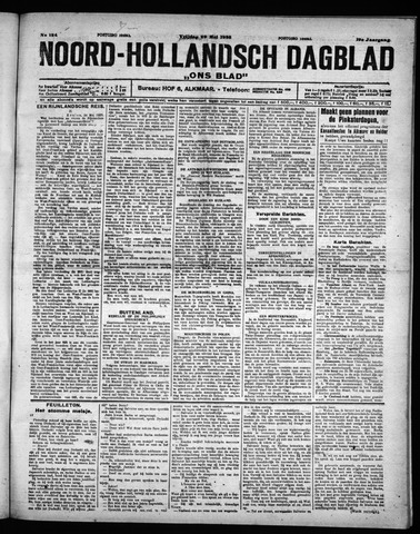 Noord-Hollandsch Dagblad : ons blad 1925-05-29