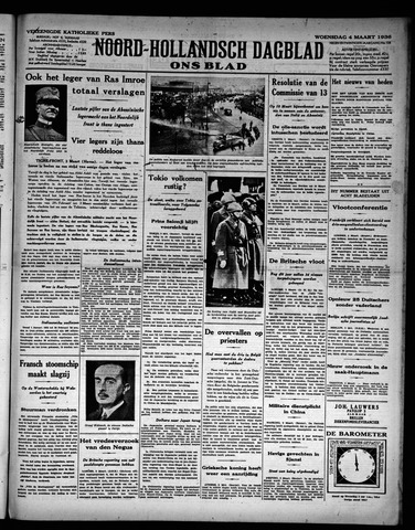 Noord-Hollandsch Dagblad : ons blad 1936-03-04