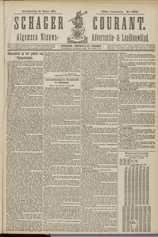 Schager Courant 1921-04-21