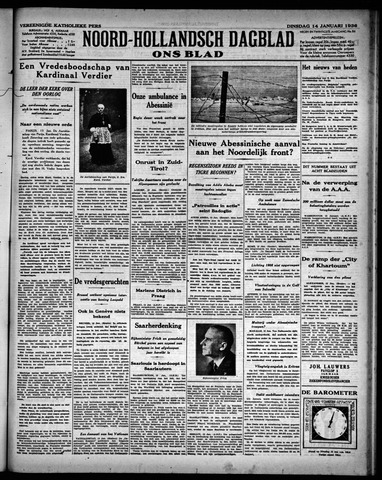Noord-Hollandsch Dagblad : ons blad 1936-01-14