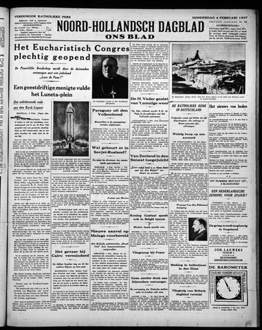 Noord-Hollandsch Dagblad : ons blad 1937-02-04