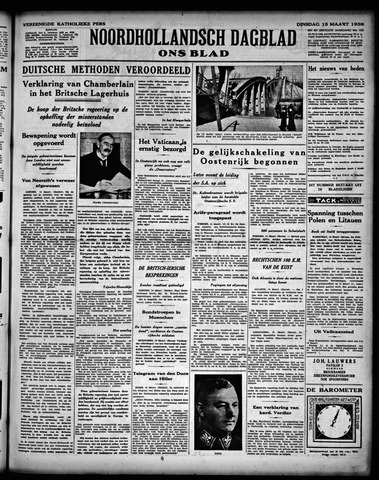 Noord-Hollandsch Dagblad : ons blad 1938-03-15