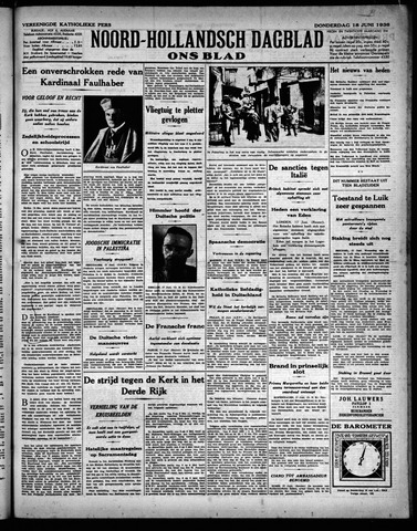 Noord-Hollandsch Dagblad : ons blad 1936-06-18
