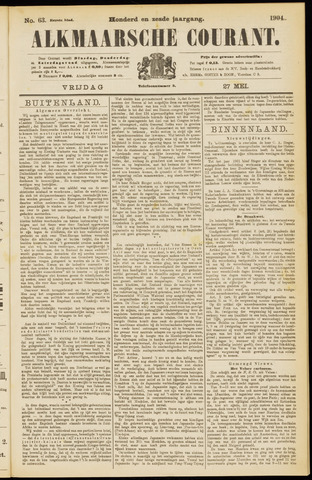 Alkmaarsche Courant 1904-05-27