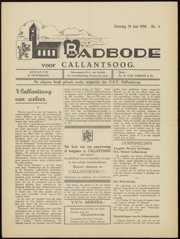 Badbode voor Callantsoog 1950-06-24