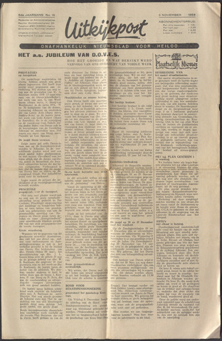 Uitkijkpost : nieuwsblad voor Heiloo e.o. 1950-11-03