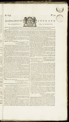 Alkmaarsche Courant 1839-08-12