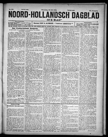 Noord-Hollandsch Dagblad : ons blad 1924-07-23