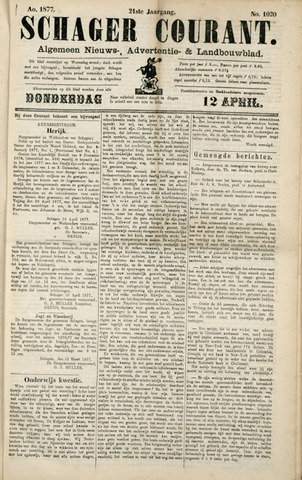 Schager Courant 1877-04-12