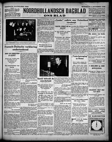 Noord-Hollandsch Dagblad : ons blad 1938-12-07