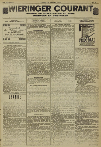 Wieringer courant 1928-01-20