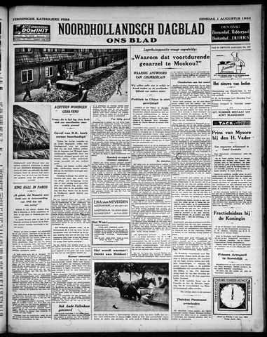 Noord-Hollandsch Dagblad : ons blad 1939-08-01