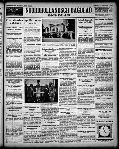 Noord-Hollandsch Dagblad : ons blad 1938-06-28