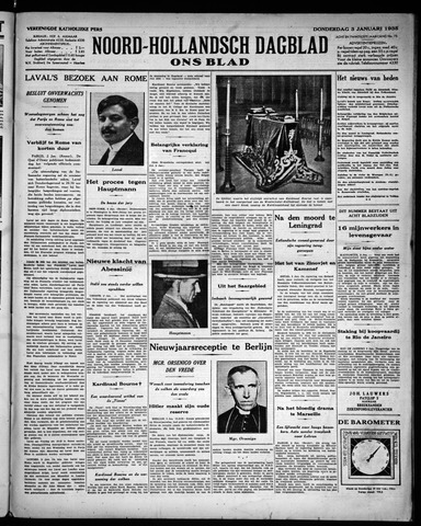 Noord-Hollandsch Dagblad : ons blad 1935-01-03