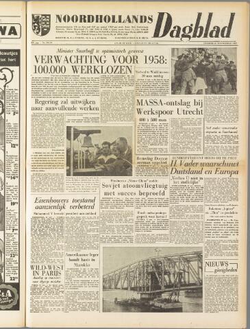 Noordhollands Dagblad : dagblad voor Alkmaar en omgeving 1957-11-28
