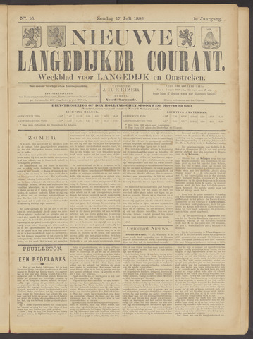 Nieuwe Langedijker Courant 1892-07-17